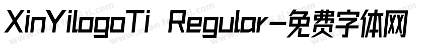 XinYilogoTi Regular字体转换